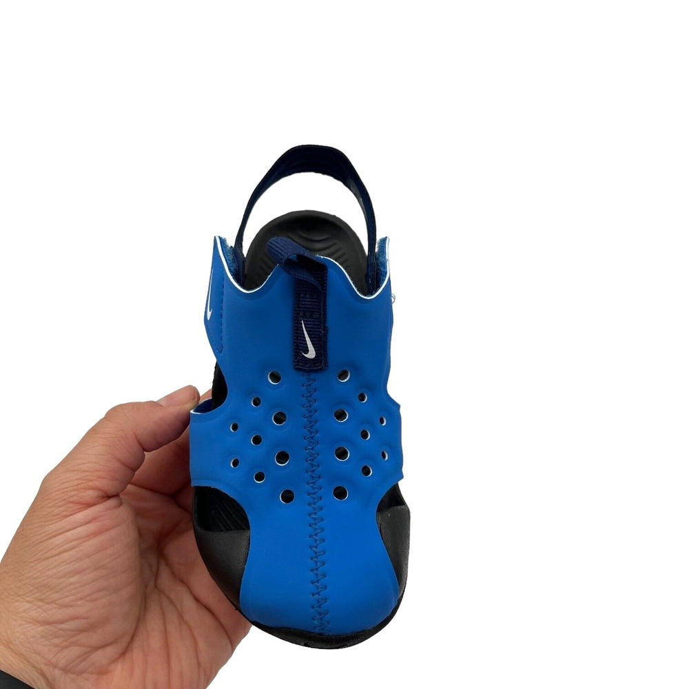 Nike Toddler Boys Closed Toe‎ Sandals Size 9 Blue Black Lightweight Quick Drying - Picture 4 of 16